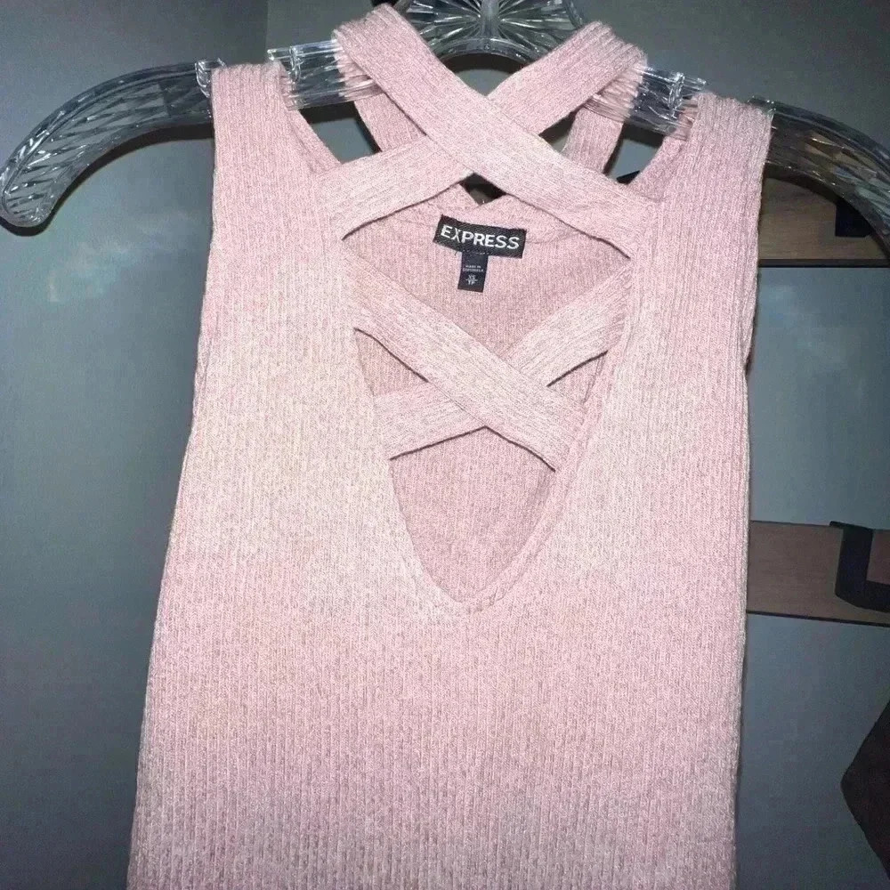 Express women’s knit sleeveless bodysuit. Size XS